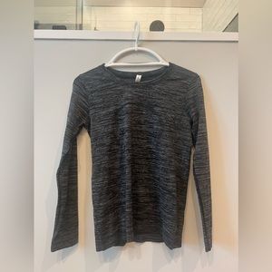 Swiftly Relaxed Long-Sleeve Shirt Black and Grey